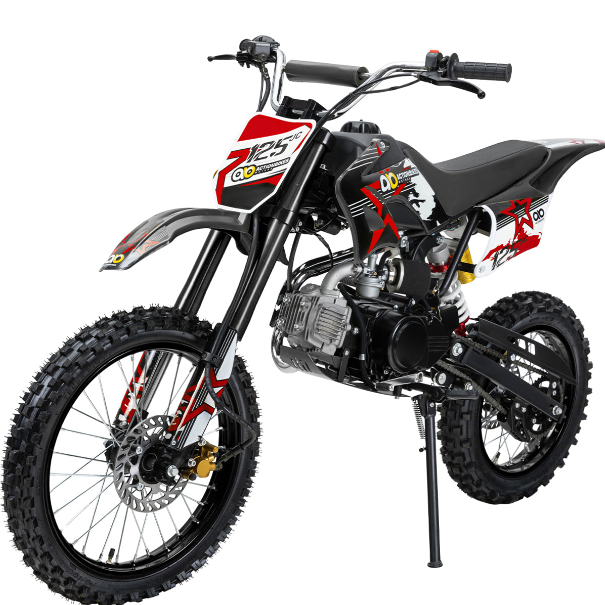 Kinder-Crossbike JC125, Benzin-Kindermotorrad, 125 ccm, 17/14-Reifen, 4-Takt-Motor, 80 km/h, ab 8 J.