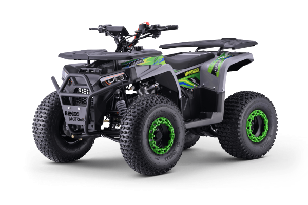 Quad fuer Kinder 125 ccm Beneo Motors Warrior Ab 8 Jahren Rueckwaertsgang Geschwindigkeitsbegrenzung und E-Start Display