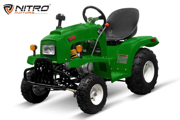 Kindertraktor MRM Nitro Motors 110ccm 4 Takt 3 Gang Semiautomatik mit Anhaenger