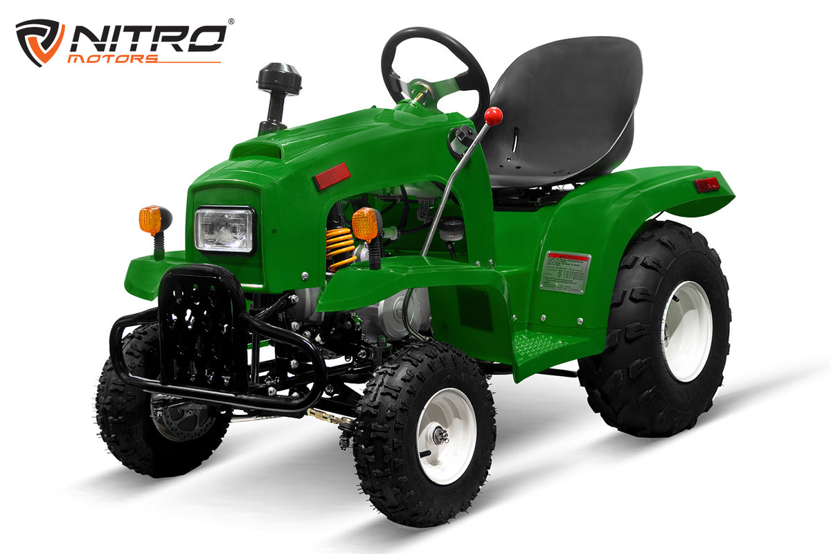 Kindertraktor MRM oder Nitro Motors 110ccm 4 Takt Jetzt wieder mit 3 Gang Semiautomatik und Anhänger
