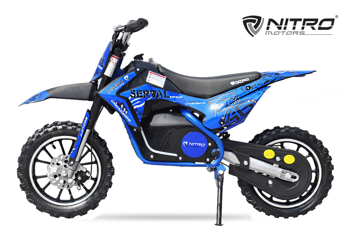 E-Kindermotocross Nitro Serval 36 Volt 500 Watt 9AH PRM 10