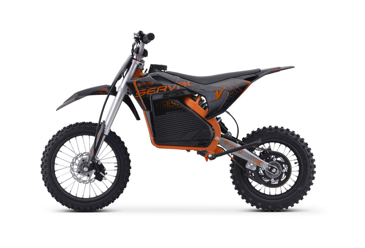 NITRO E-Dirtbike Serval VX 1600W 48V15Ah 14"12" Bürstenloser Motor Aktion jetzt nur 899.-