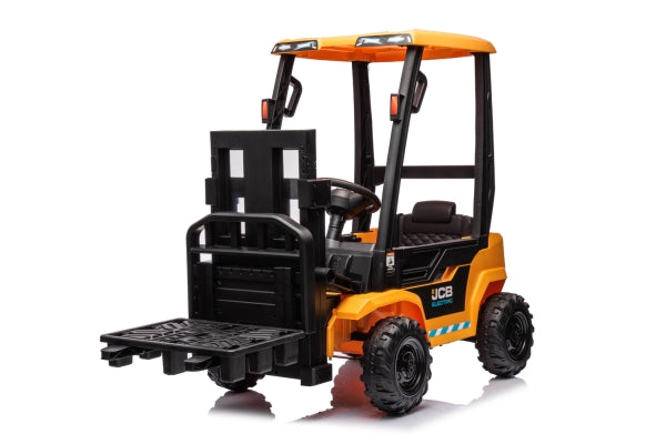 Kinder Elektro Auto Gabelstapler JCB Forklift 2x 30W 12V 7Ah