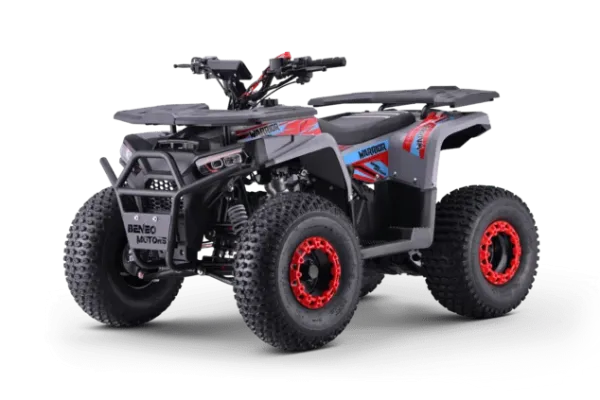 Quad fuer Kinder 125 ccm Beneo Motors Warrior Ab 8 Jahren Rueckwaertsgang Geschwindigkeitsbegrenzung und E-Start Display