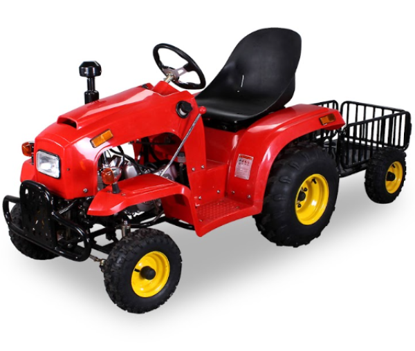 Kindertraktor MRM Nitro Motors 110ccm 4 Takt 3 Gang Semiautomatik mit Anhaenger