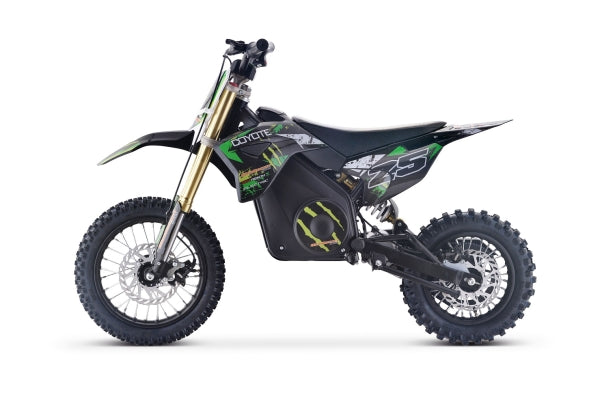 Elektromotocross Coyote 1300 Watt 48 Volt 12/10 Lithium Hydr Bremsen