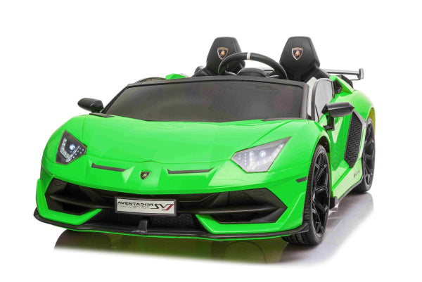Elektroauto für Kinder Lamborghini Aventador 24V für zwei Benutzer MP4-Player, vertikal öffnende Türen, 2x45W Motor, 24V Batterie, 2,4 GHz Fernbedienung