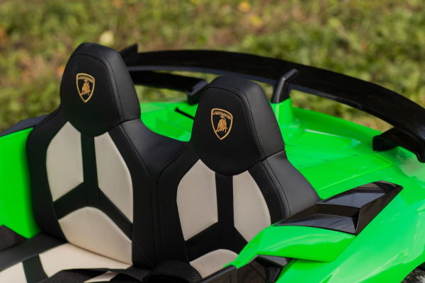 Elektroauto für Kinder Lamborghini Aventador 24V für zwei Benutzer MP4-Player, vertikal öffnende Türen, 2x45W Motor, 24V Batterie, 2,4 GHz Fernbedienung