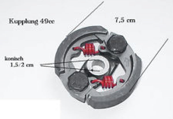 Tuning Kupplung für 2 Takt Motoren 2 Backen Dirtbike/Pocketbike