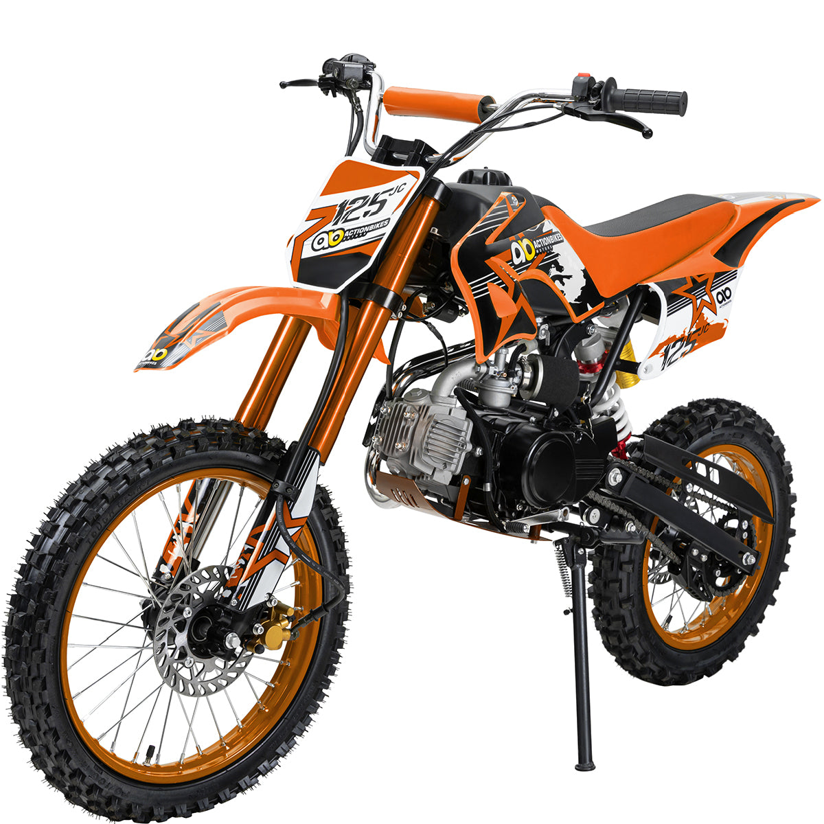Kinder-Crossbike JC125, Benzin-Kindermotorrad, 125 ccm, 17/14-Reifen, 4-Takt-Motor, 80 km/h, ab 8 J.