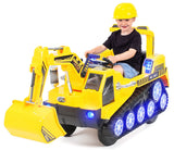 Elektrobagger für Kinder gelb