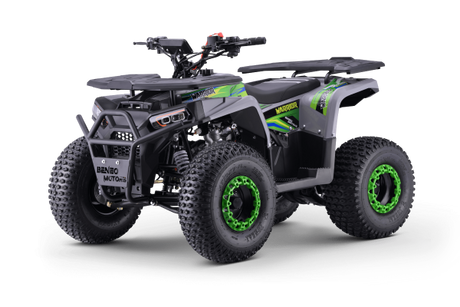 Quad fuer Kinder 125 ccm Beneo Motors Warrior Ab 8 Jahren Rueckwaertsgang Geschwindigkeitsbegrenzung und E-Start Display