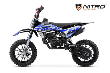 NITRO MOTORS 49cc mini Kinder Dirtbike Coelo Pullstart Deluxe 10"
