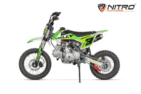 NITRO MOTORS 125cc Kinder Dirtbike CHILLY URX 14/12 4-Gang-Semi