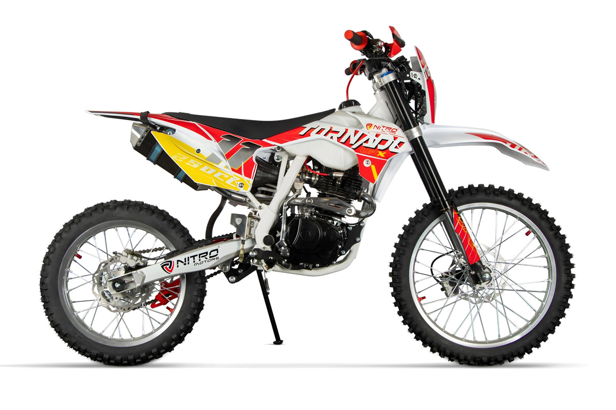 NITRO MOTORS 250cc Dirtbike Tornado URX 21/18 5-Gang Aktion Jetzt nur 1699.-