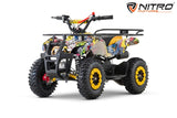 NITRO MOTORS 49cc mini Kinder Quad Torino Grafity Snowy-Profile L Sport 6 Zoll