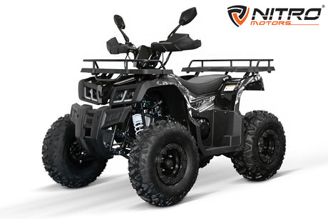 NITRO MOTORS 200cc maxi Kinder Quad Reptile RS10-CVT Platin 10 Zoll Bereifung