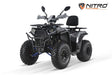 NITRO MOTORS 200cc maxi Quad Nero CVT RS10 Zoll Platin