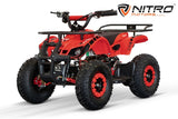 NITRO MOTORS 1200W Eco mini Kinder Quad Torino Sport 48V 6" Snowy Tire L