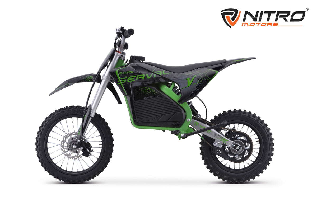 NITRO E-Dirtbike Serval VX 1600W 48V15Ah 14"12" Bürstenloser Motor  Aktion jetzt nur  899.-