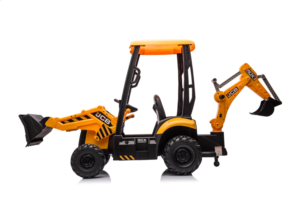 Elektro Kinder Traktor JCB 4 in 1 Bagger und Bulldozer 2x30W 12V/7Ah