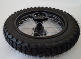 Felgen-Reifenset 12 Zoll hinten für Dirtbike Kayo TSD 125 und TSD 110 und andere Fahrzeuge mit 12 Zoll Bereifung