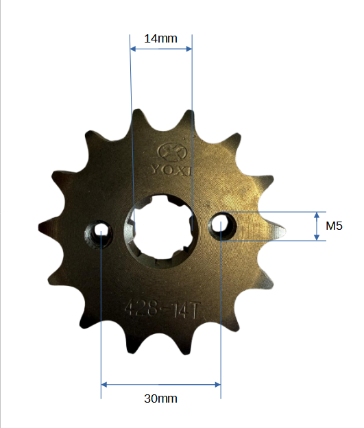 Kettenrad 428-14T vorne