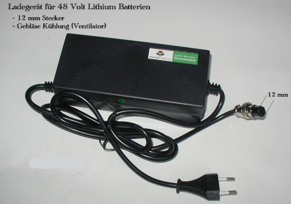 Ladegrät für E-Cross Nitro Tiger 48 Volt Lithium