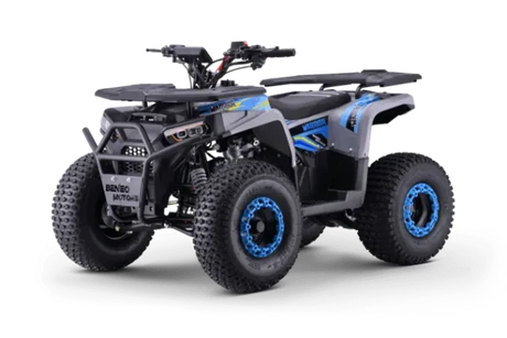 Quad fuer Kinder 125 ccm Beneo Motors Warrior Ab 8 Jahren Rueckwaertsgang Geschwindigkeitsbegrenzung und E-Start Display