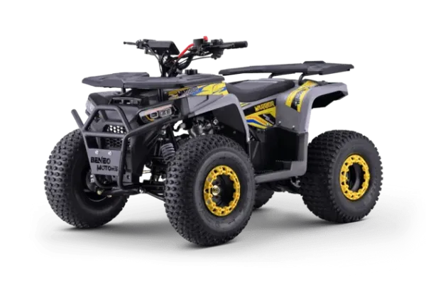 Quad fuer Kinder 125 ccm Beneo Motors Warrior Ab 8 Jahren Rueckwaertsgang Geschwindigkeitsbegrenzung und E-Start Display