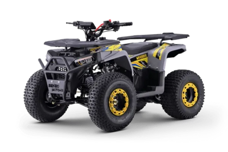 Quad fuer Kinder 125 ccm Beneo Motors Warrior Ab 8 Jahren Rueckwaertsgang Geschwindigkeitsbegrenzung und E-Start Display