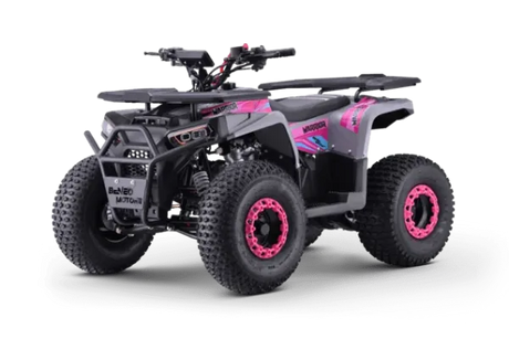 Quad fuer Kinder 125 ccm Beneo Motors Warrior Ab 8 Jahren Rueckwaertsgang Geschwindigkeitsbegrenzung und E-Start Display