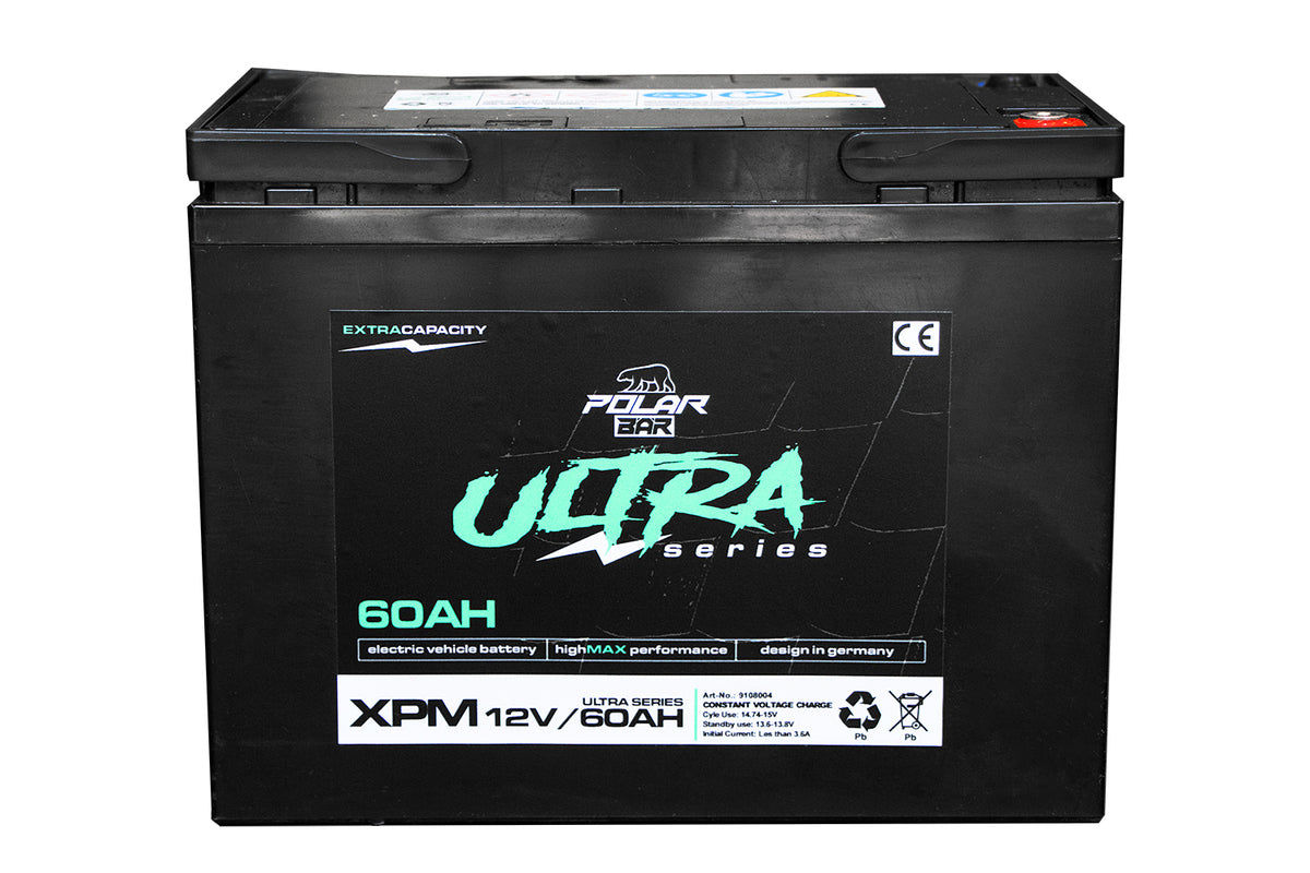 Polar Bär AGM Batterie Ultra Serie XPM 12V 60Ah wartungsfrei Powerbatterie