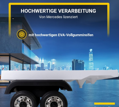 Kinder-Elektroauto Mercedes Benz Actros Truck, lizenziert, 180 Watt, Allrad, 3-6 km/h, Stoßdämpfer