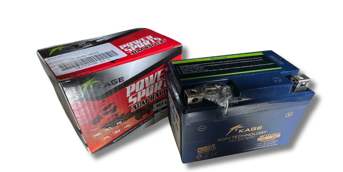 OE Batterie Kage AGM MF12V4 / YB4L - YB4L-A - 12N4-3B - YTX4L-BS