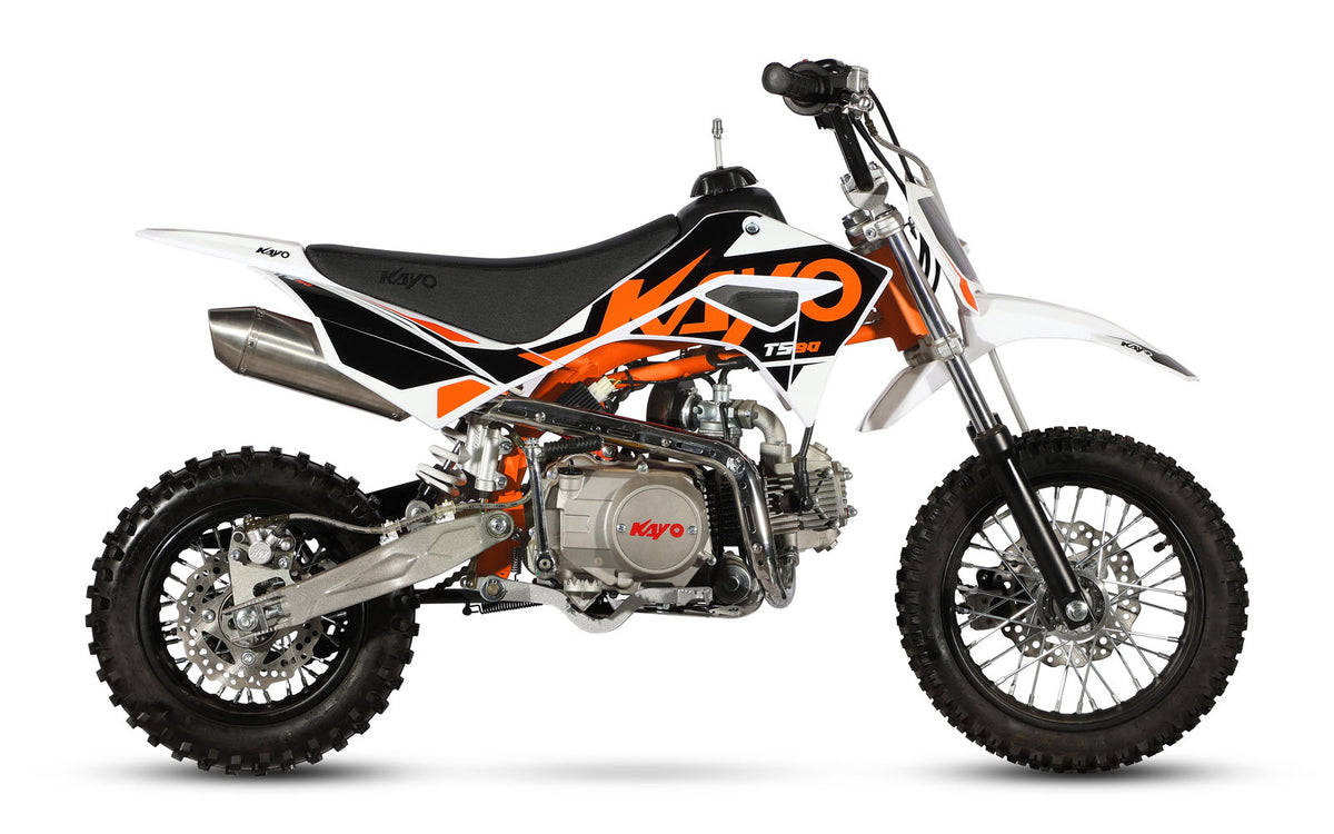 Kayo TS 90 Kindermotocross E-Start Kindermotocross 10/12 Bereifung 4 Gang Semiautomatik