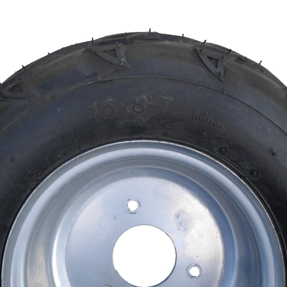 Reifen-Felgenset 3-Loch 16x8-7 silber links oder rechts