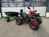 Quad 125ccm MRM Hunter 3 Gang Semiautomatik Rückwärtsgang mit Anhängevorrichtung