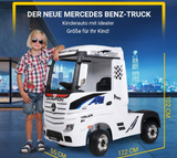 Kinder-Elektroauto Mercedes Benz Actros Truck, lizenziert, 180 Watt, Allrad, 3-6 km/h, Stoßdämpfer