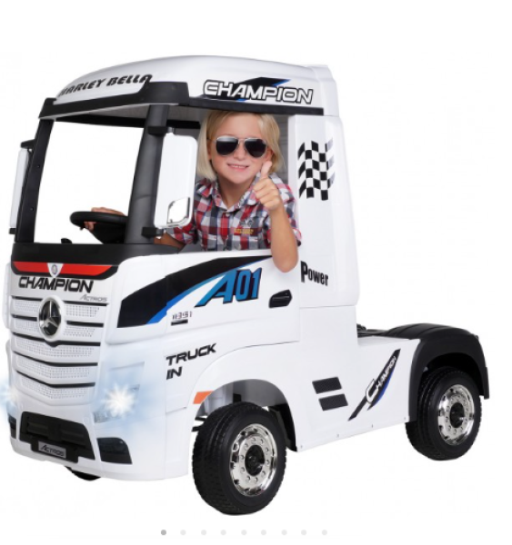 Kinder-Elektroauto Mercedes Benz Actros Truck lizenziert 180 Watt Allrad