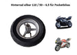 Vorderrad silber 90 / 65 - 6,5 für Pocketbikes