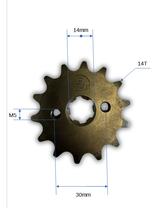 Kettenrad 420-14T vorne