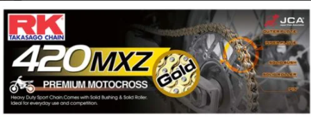 RK Kette 420 MXZ Heavy Duty Gold RK420MXZ-