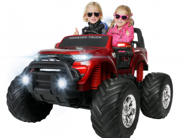 Kinder-Elektroauto Ford Ranger Monster Truck Allrad Lizenziert für 2 Personen
