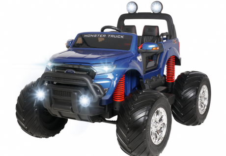 Kinder-Elektroauto Ford Ranger Monster Truck Allrad Lizenziert für 2 Personen
