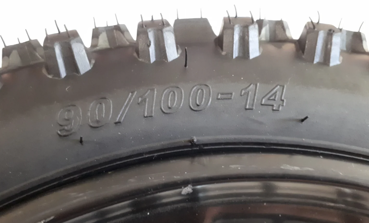 Felge 14 Zoll hinten Komplettrad 15mm Achse