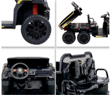 UTV-Kinder-Elektroauto A730 mit 6x4 Vierradantrieb, 2-Sitzer, Kippmulde, Fernbedienung, EVA-Reifen