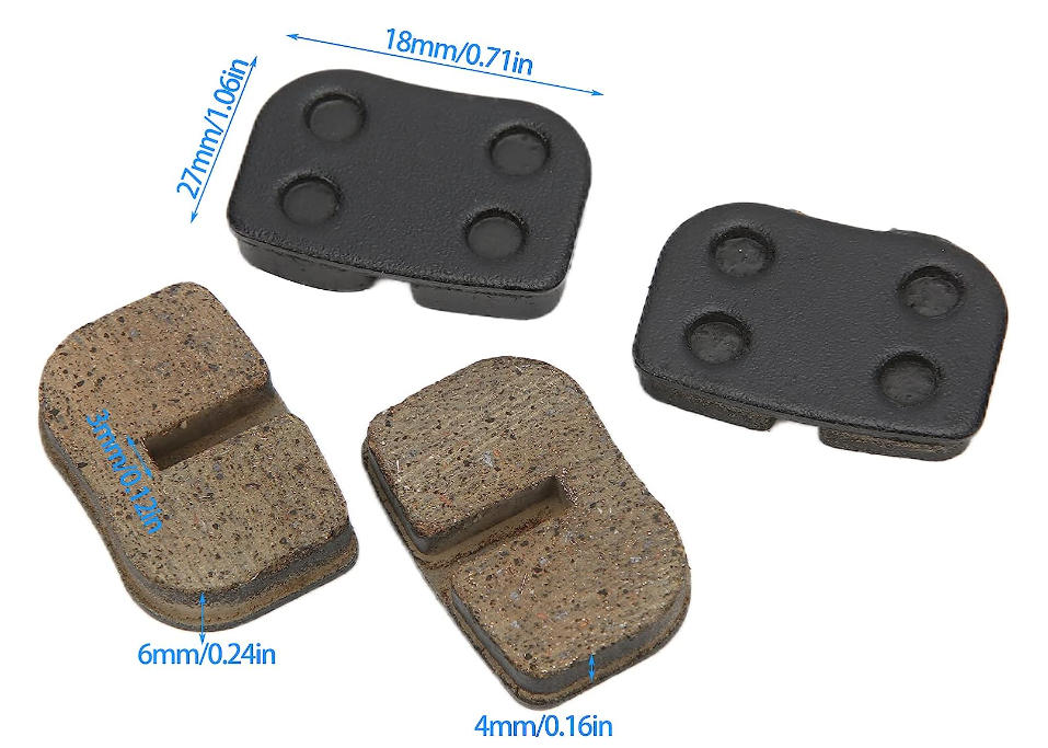 Bremsbeläge 1 Paar für Minicross-Miniquad-Scooter