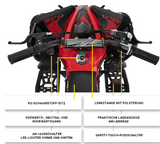 Elektro-Kinderquad Reneblade, Mini-Quad mit 1000 Watt 48 Volt, Federung, Scheibenbremsen, drosselbar, LEDs