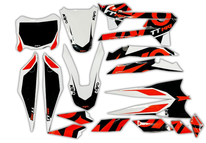 Stickerset für Dirtbike Kayo TT 140